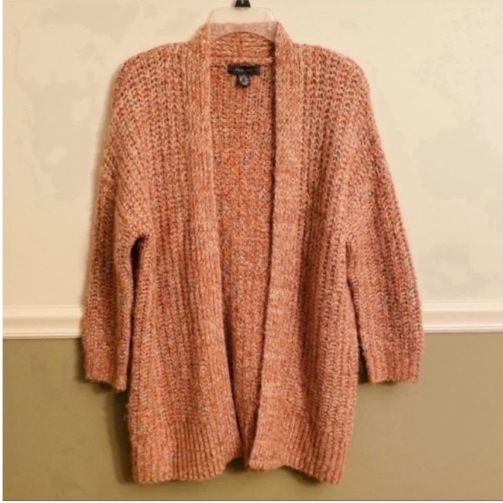 Women’s Primark Pink Confetti Oversized Open Cardigan Size Extra Small